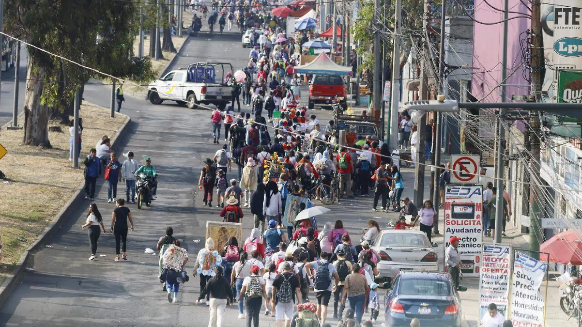 Horarios, calles cerradas y alternativas viales por arribo de peregrinos en la Basílica